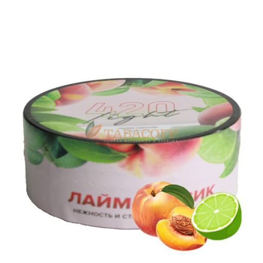 Табак для кальяна 420 Light Лайм персик 100 гр